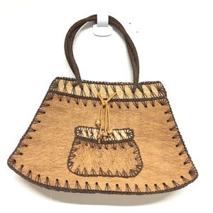 Natural Woodskin Handbag (perfect for Summer!)